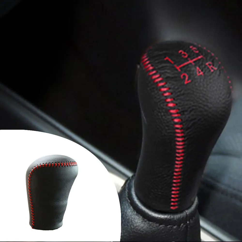 Muchkey Leather Gear Shift Knob Cover For HYUNDAI Sonata 2004 2005 2006 5 Speed Manual Lever | Автомобили и мотоциклы