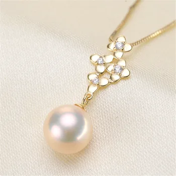 

Pendant Mount Pearl Accessories 925 sterling silver pendant of the same design Jewelry DIY No Pearl Free Shipping