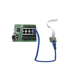 OEM PBC 8 Port Gigabit Ethernet Switch 8 Port met 8 pin way header 10/100/1000 m hub 8way power pin Pcb board OEM schroef gat