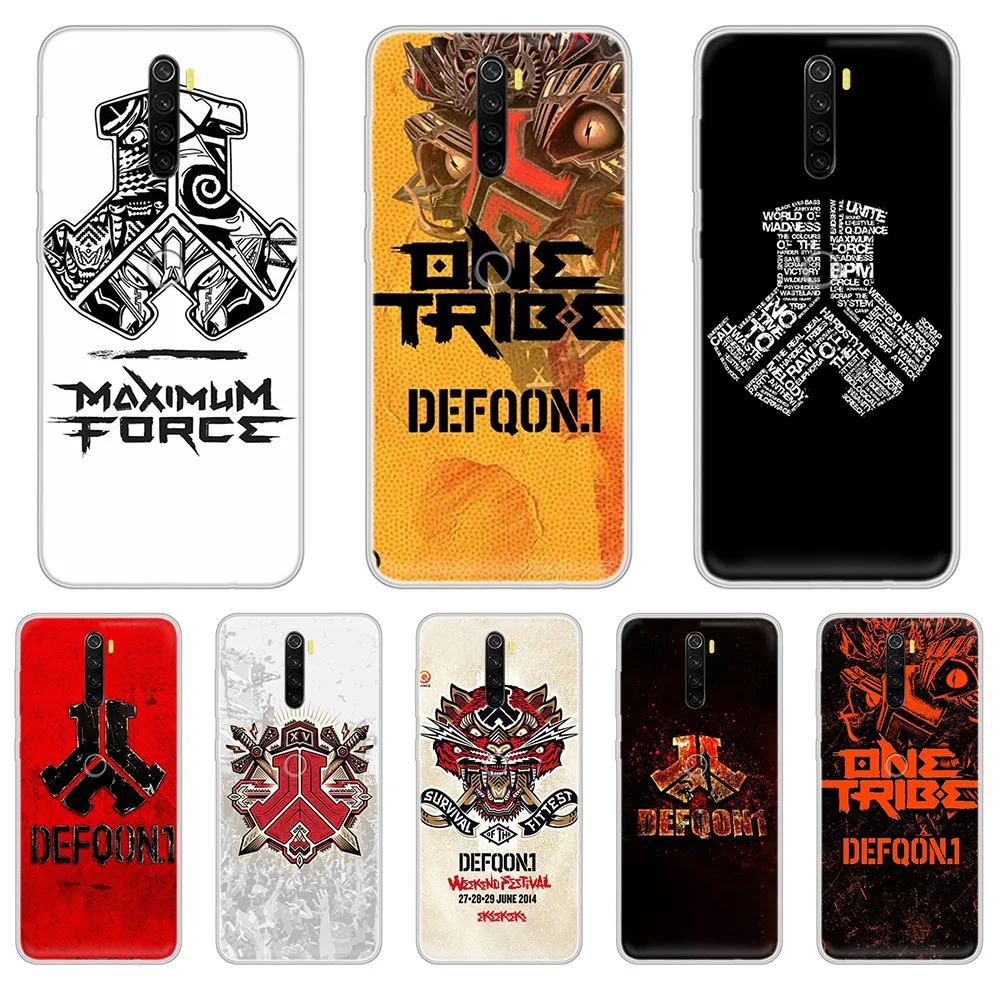 Defqon 1 Силиконовый Модный чехол Etui прозрачный для телефона XIAOMI Redmi Note 3 4 5 6 7 8 9 9s Pro max