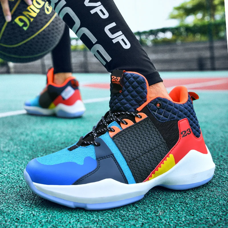 

Hemmyi Basketball Shoes for Men Breathable Spring 2020 Sneakers Men Basketball Boots Outdoor Sport Shoes for Athlete Training