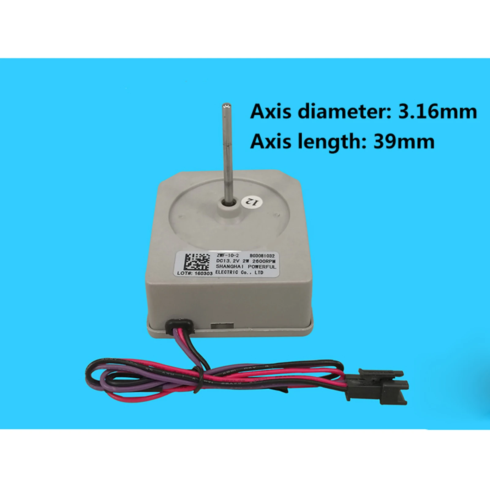 For New Refrigerator Fan Motor Zwf 10 2 B Dc12 3v 2w Refrigerator Dc Fan Thermal Management Electronic Components Semiconductors