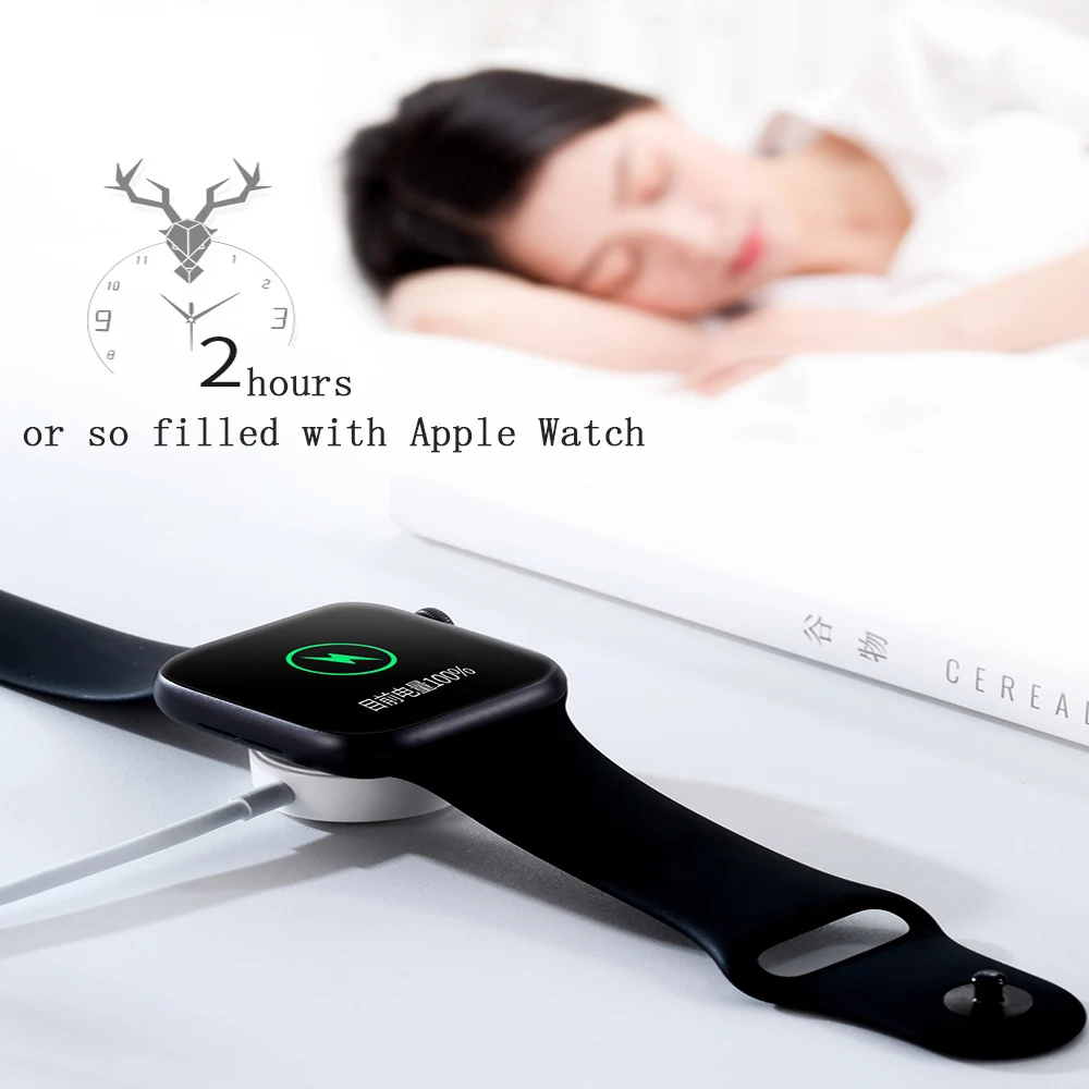 BSYDZKJGS быстро Беспроводной Зарядное устройство для наручных часов iWatch серии 1/2/3/4 USB Магнитный наручных часов iWatch зарядный кабель 3,3 футов/1 метр для наручных часов Apple Watch