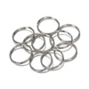 50pcs 304Stainless Steel Key Ring Connector Findings for DIY Keychain Making 10/12/18/20mm Douple Loop Circle Bezel Accessories ► Photo 2/6