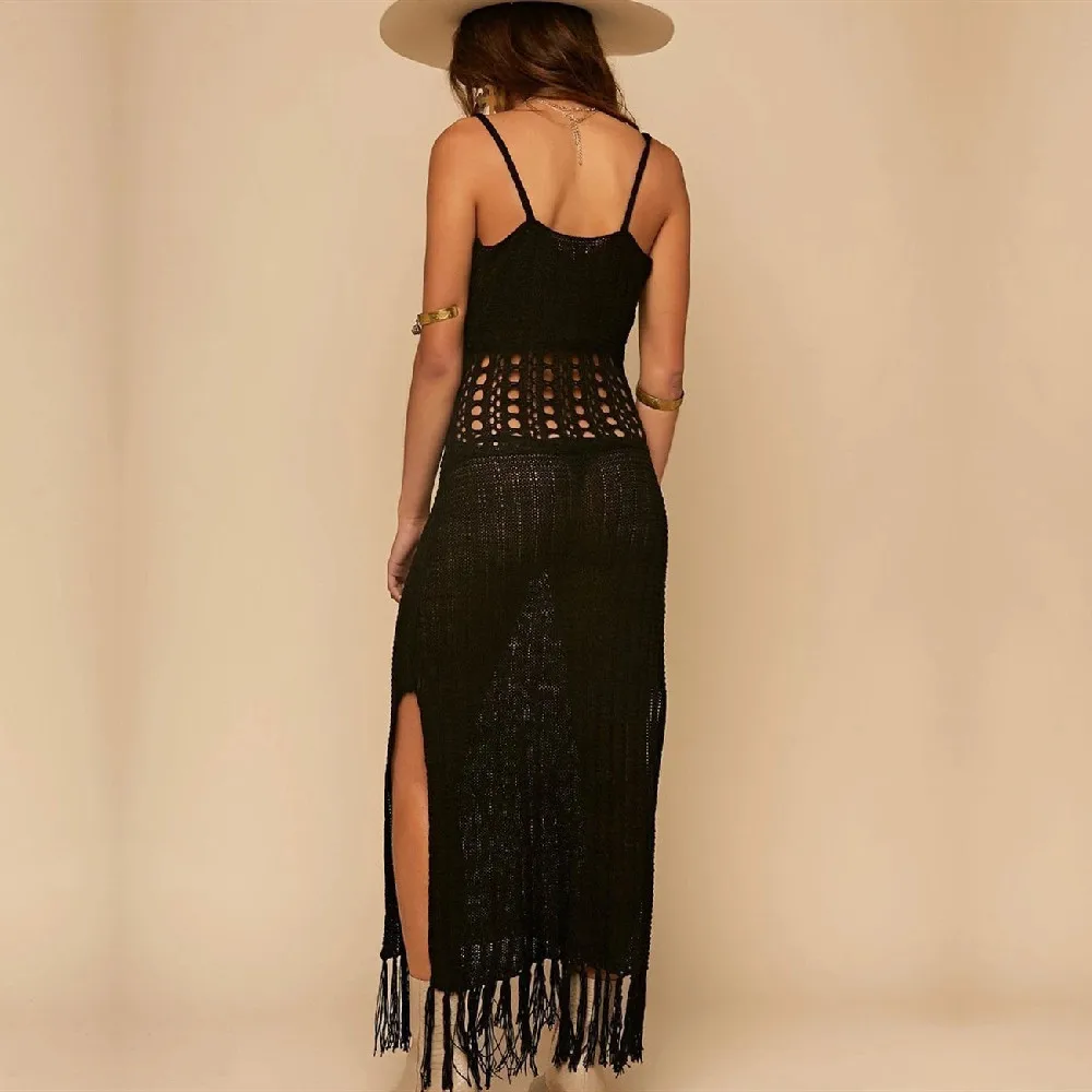 Вязаное крючком пляжное платье накидка 2021 Пляжная туника парео купальный костюм