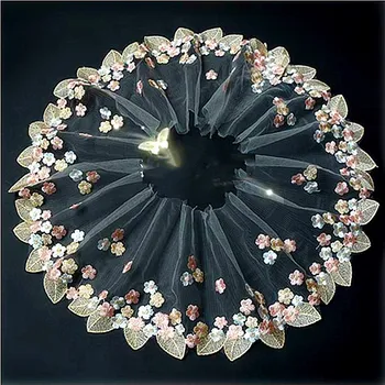 

YACKALASI 5 Yards/Lot Colored Flower Lace Scalloped Embroidered Lace Appliqued DIY Garment Sewing Trims Accessories 17cm