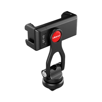 

Smartphone Tripod Mount Adapter w Cold Shoe Mount for iPhone Samsung HuaWei Cell Phone Vlog LED Flash Microphone Accessories