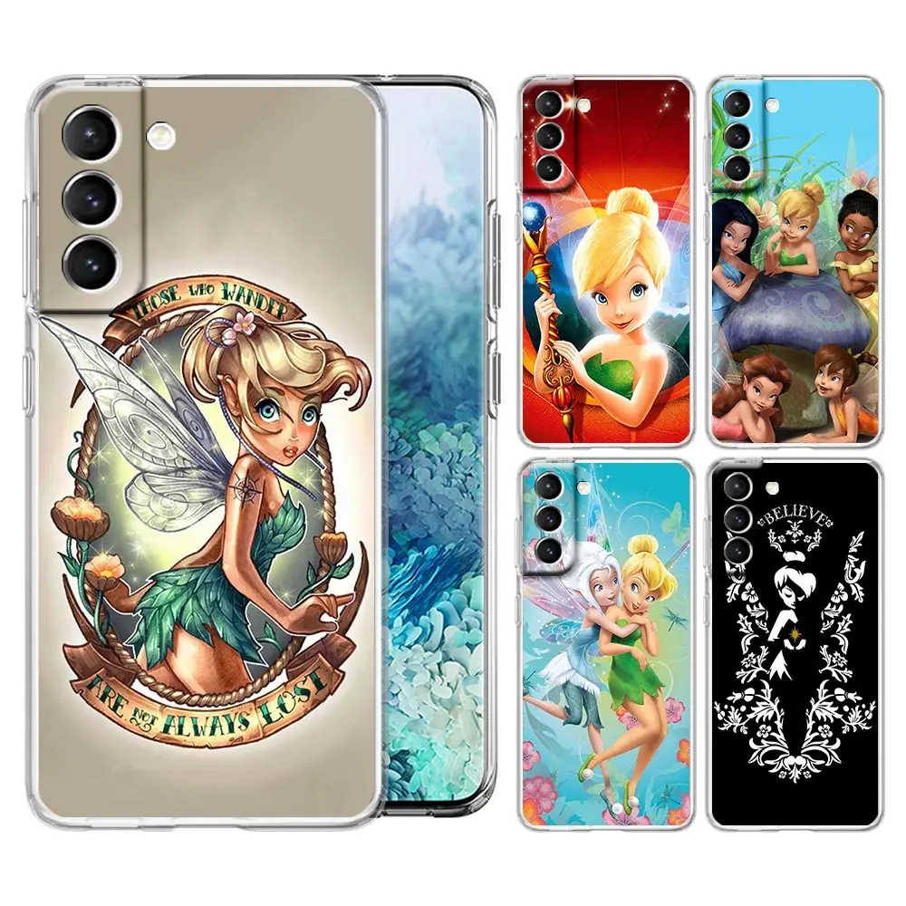 Tinkerbell Фея Тинкер Колокольчик для Samsung Galaxy S10 S20 Plus S21 Ultra FE 5G Lite прозрачный мягкий