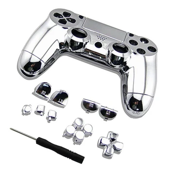 

DIY Assemble PS4 Old Handle Retro Electroplating Shell Ps4 Handle Shell With Keys Electroplating Accessories With Screwdriver!