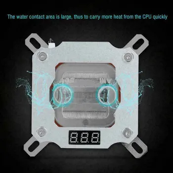 

PC Heat Reducing With Screws CPU Water Cooling Block Module Easy Install Copper Base Waterblock Mainboard For Intel 1150 1151