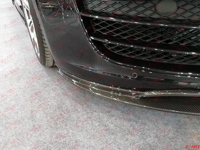Z-ART R8S половина углеродного волокна передняя губа для Audi R8 2007- карбоновый передний разделитель для Audi R8 V8 V10 углеродного волокна передний спойлер