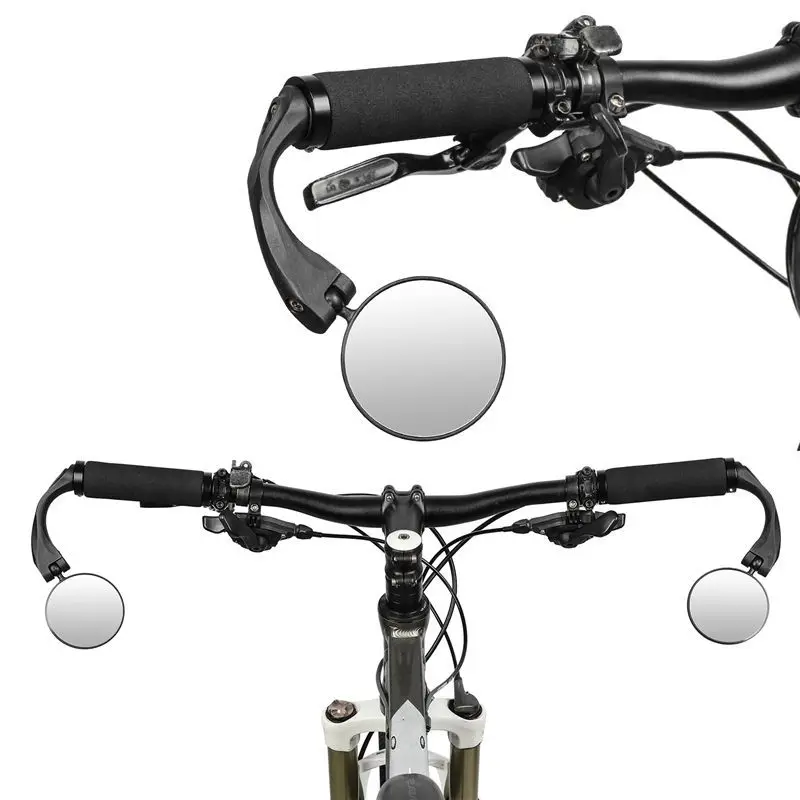

New 360u00b0 Bicycle Rearview Mirror Mountain Road Bike Handlebar Foldable Convex Rearview Reflector Mirror