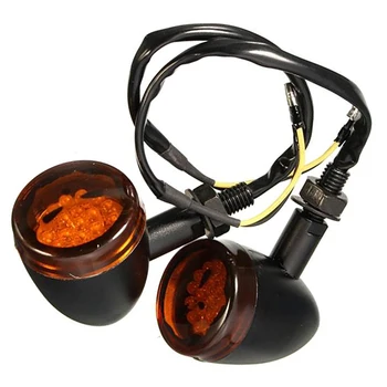 

12V Motorcycle Skull Turn Signals Lights LED Rear Signals Indicators Motorcycle Modification Light Lamp