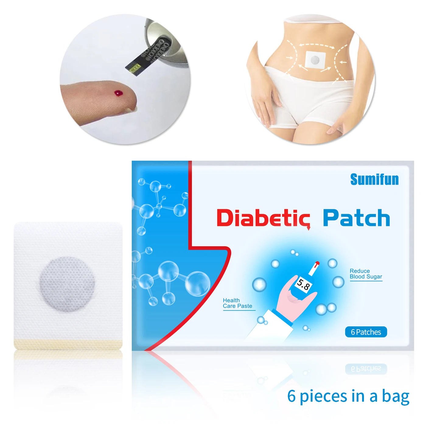30 шт. диабетические пластыри стабильный сахар в крови баланс глюкозы китайская