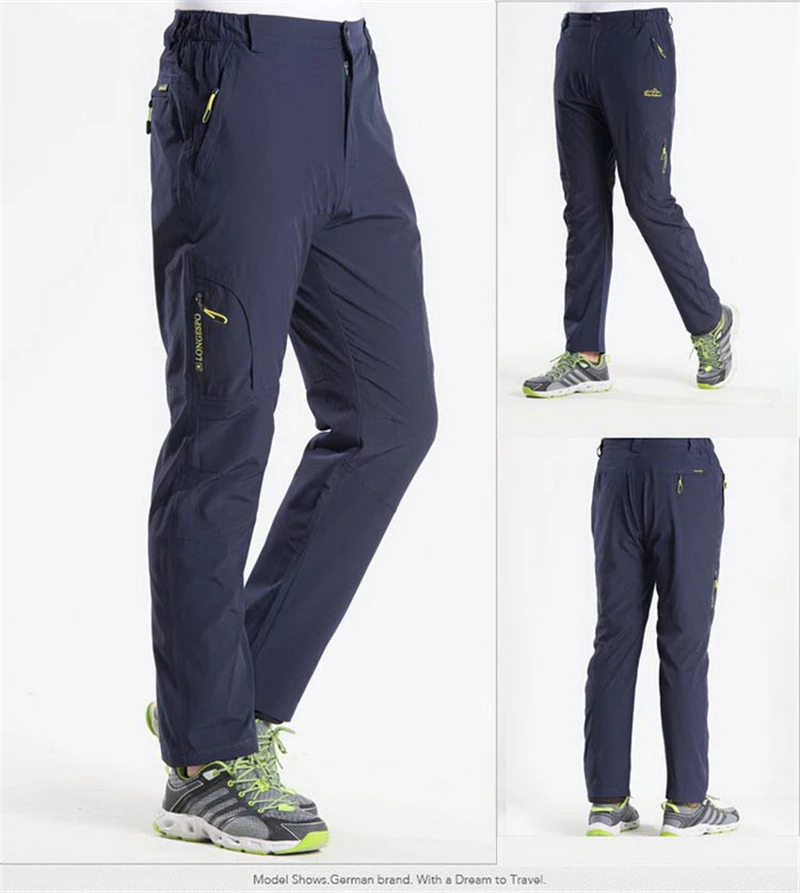 Men's Summer Quick Dry Hiking Pants Outdoor Sports Breathable Stretch Thin Trousers Mountain Climbing Fishing Trekking Pants 5XL hiking pants