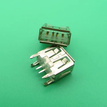 

50pcs laptop motherboard micro 2.0 USB 4pin 4 pin DC white A Type Flat Angle 180 Degree Female PCB Connector Socket Jack Plug