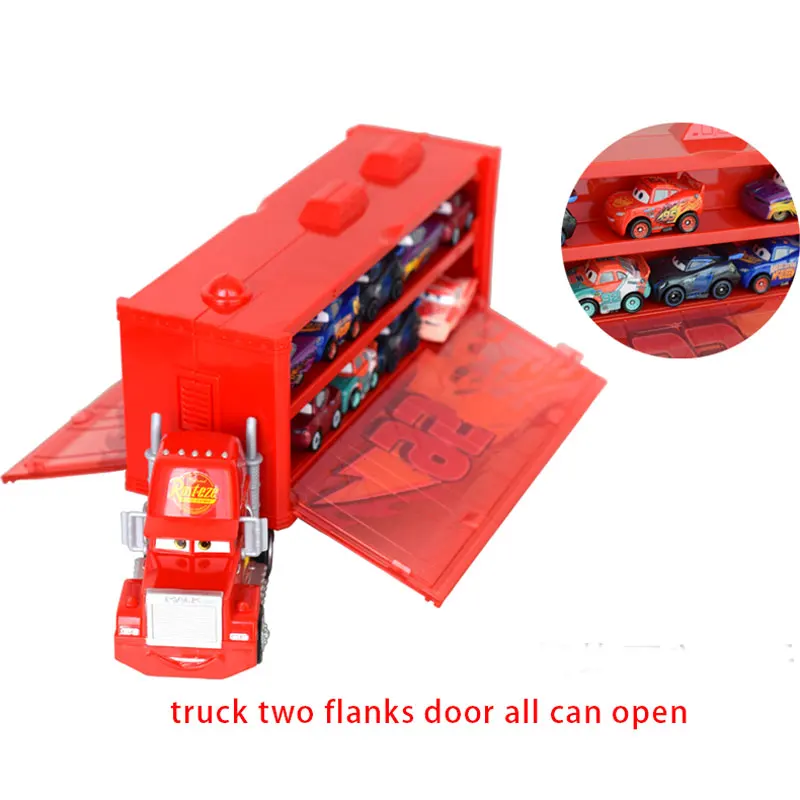 Disney Pixar Cars 3 lightningMcQueen mack truck FLG70 мини автомобиль из сплава для хранения транспорт