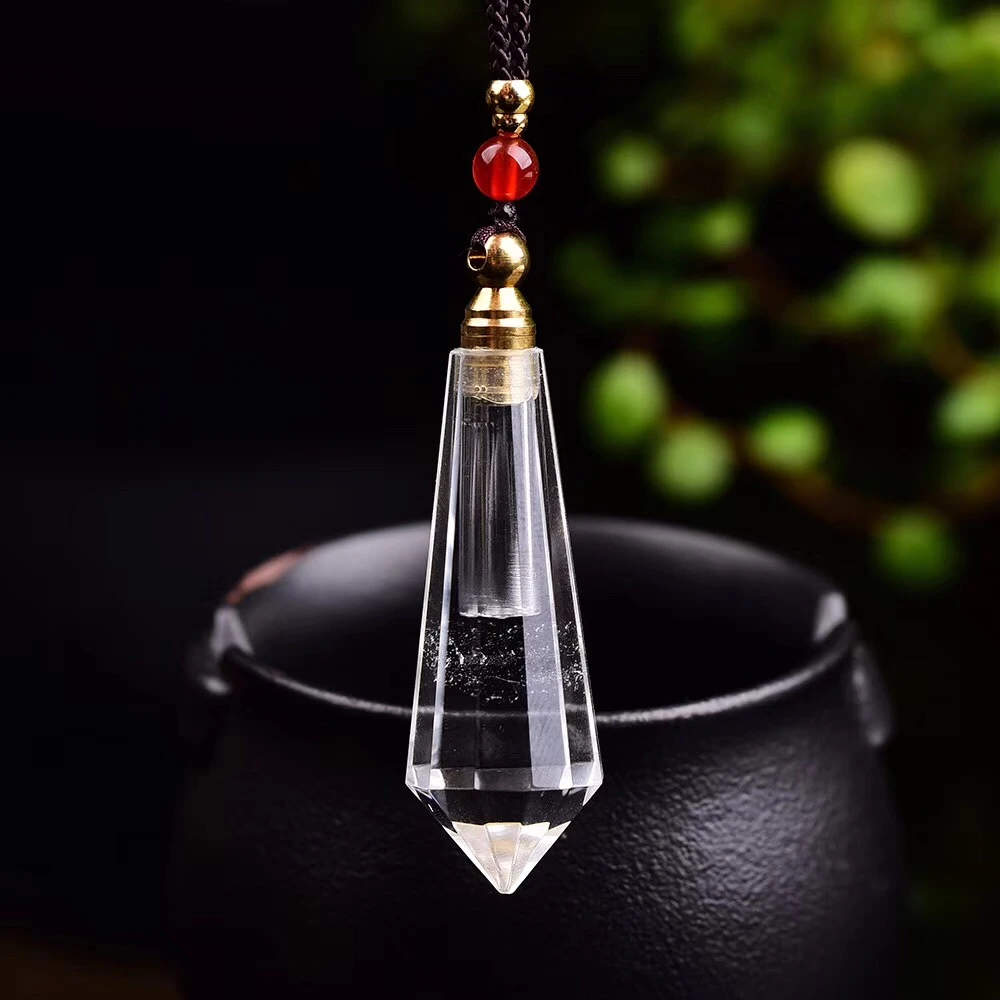 

New Natural Crystal Home Perfume BottleRoom Fragrance Reed Diffuser Pendant Necklace Oil Scent Zakka Difusor Aromas Geur Stokje