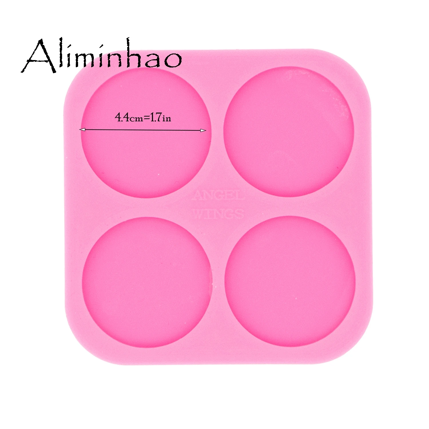 Circle Shape Mould 0.75/1.5/1.7inch Shiny Glossy Round Silicone Epoxy Resin Mold Badge Reel