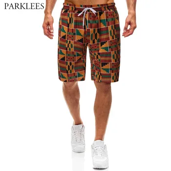 

Dashiki African Mens Shorts New Africaine Printed Men Casual Summer Stacked Shorts Beach Hawaii Five Point Short Pants for Men
