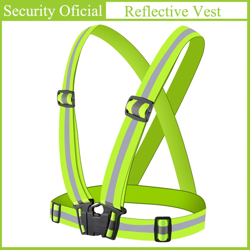 Chaleco reflectante de alta visibilidad Unisex, cintas reflectantes de seguridad de tráfico para correr, deportes de ciclismo, ropa de exterior, envío directo