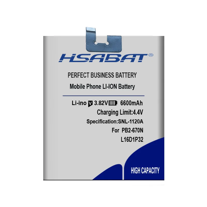HSABAT 6600 мА/ч, L16D1P32 Батарея для lenovo Phab 2 Phab 2 PB2-650 PB2-650M PB2-670N PB2-670M PB2-670Y PB2 670N 670Y