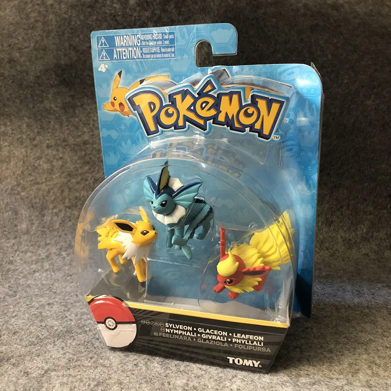 TAKARA TOMY POKEMON Vaporeon Jolteon Flareon Espeon Umbreon Sylveon Glaceon Leafeon Фигурки игрушки для детей