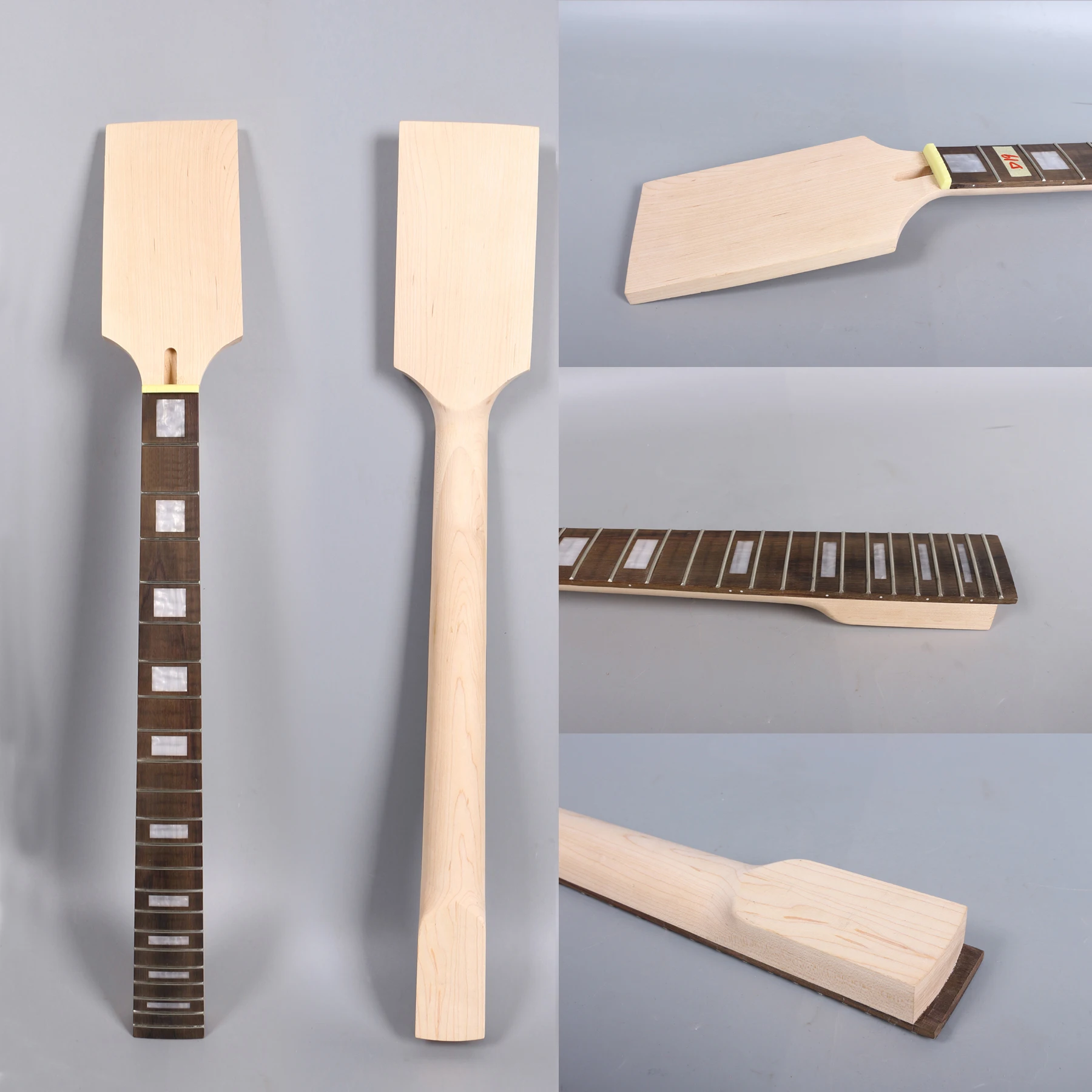 

Maple Bass Guitar neck 22 fret 30 Inch Inlay Guitar Neck Replacement #B6 Rosewood Fingerboard
