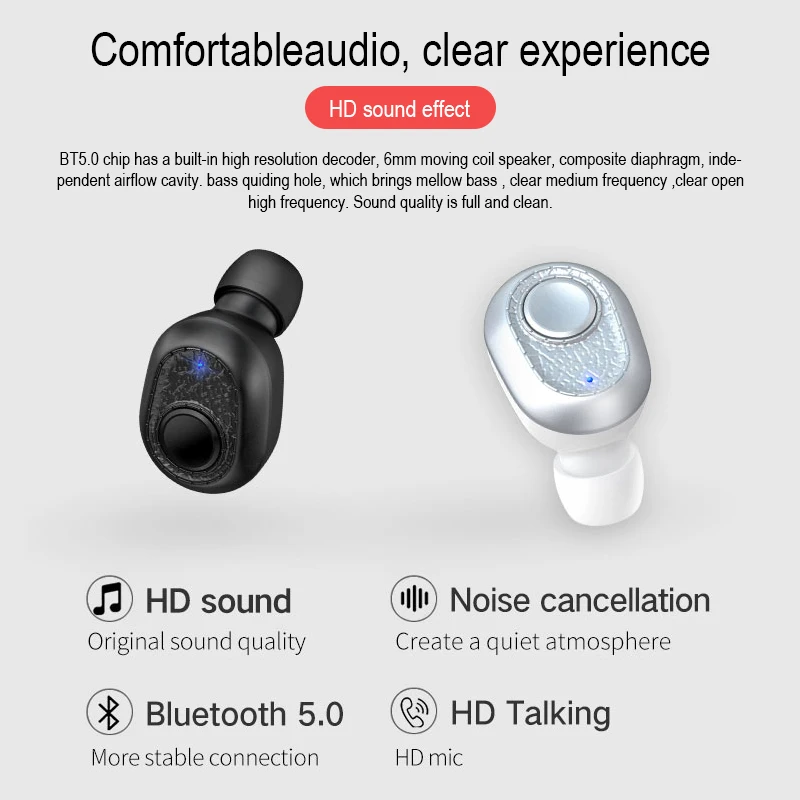 FineBlue X9 PLUS Bluetooth 5,0 наушники с двойным поясом наушники с зарядкой металлический ящик шумоподавление Спортивная Музыкальная гарнитура Handfree AT