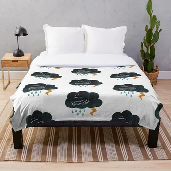 

Sombre Weather Blanket Wool Flannel Plush Blanket Bedspread For office Sherpa Blanket Couch Quilt Cover Travel