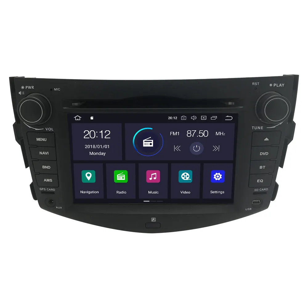 PX6 ips 4G+ 64G Android 9,0 Автомобильный DVD стерео мультимедиа головное устройство для Toyota RAV4 2006-2012 радио gps Навигация Аудио Видео Стерео