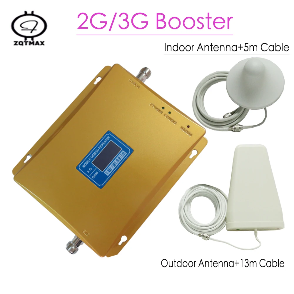 ZQTMAX 2g 3g усилитель мобильного телефона 900 2100 двухдиапазонный GSM ретранслятор UMTS
