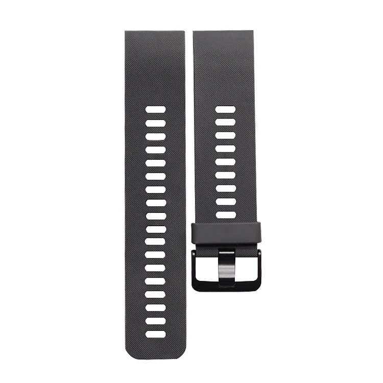 Мягкие силиконовые умные часы ремешок для Garmin Forerunner 35 спортивный ремешок для Forerunner30 Замена браслета аксессуары - Цвет: Dark Gray