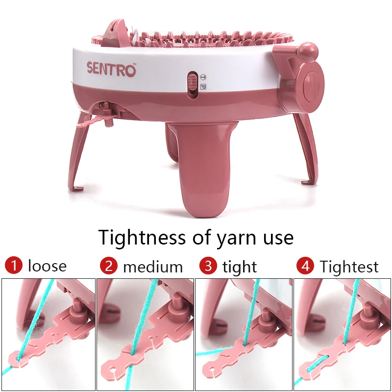 40/48Needle Knitting Machine Fabric Creation Dual Knit Loom Kit Stylish Hat Scarves Sock Ideal DIY Gift for Craft Lovers knitting supplies,knitting needles,knitting material,knitting loom,knitting pattern cards,knitting board,knitting machine