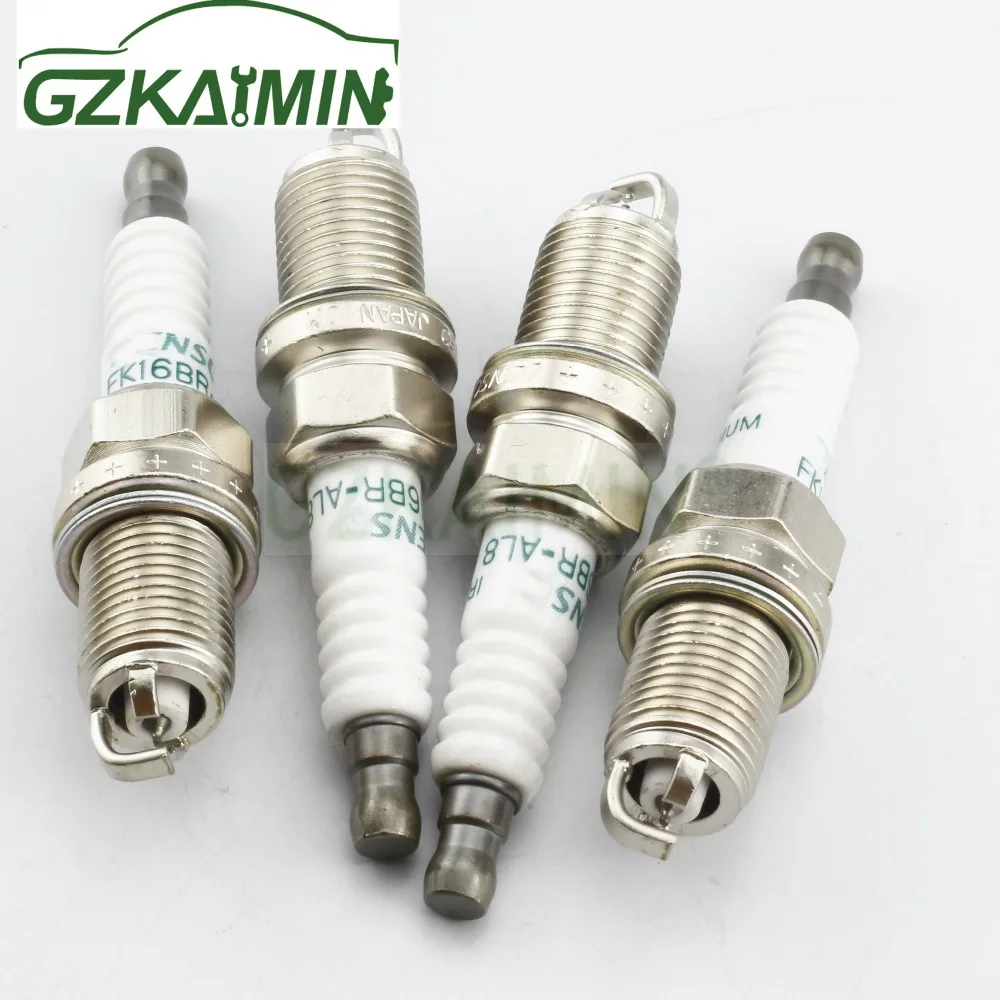4pcs OEM 90919-01284 FK16BR-AL8 Spark Plug fit Toyota Sienta NHP170 Prius NHP10