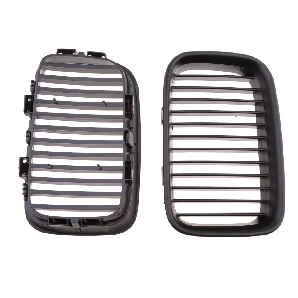 2 Pieces Front Left and Right Bumper Hood Grilles For BMW E36 1992-1996