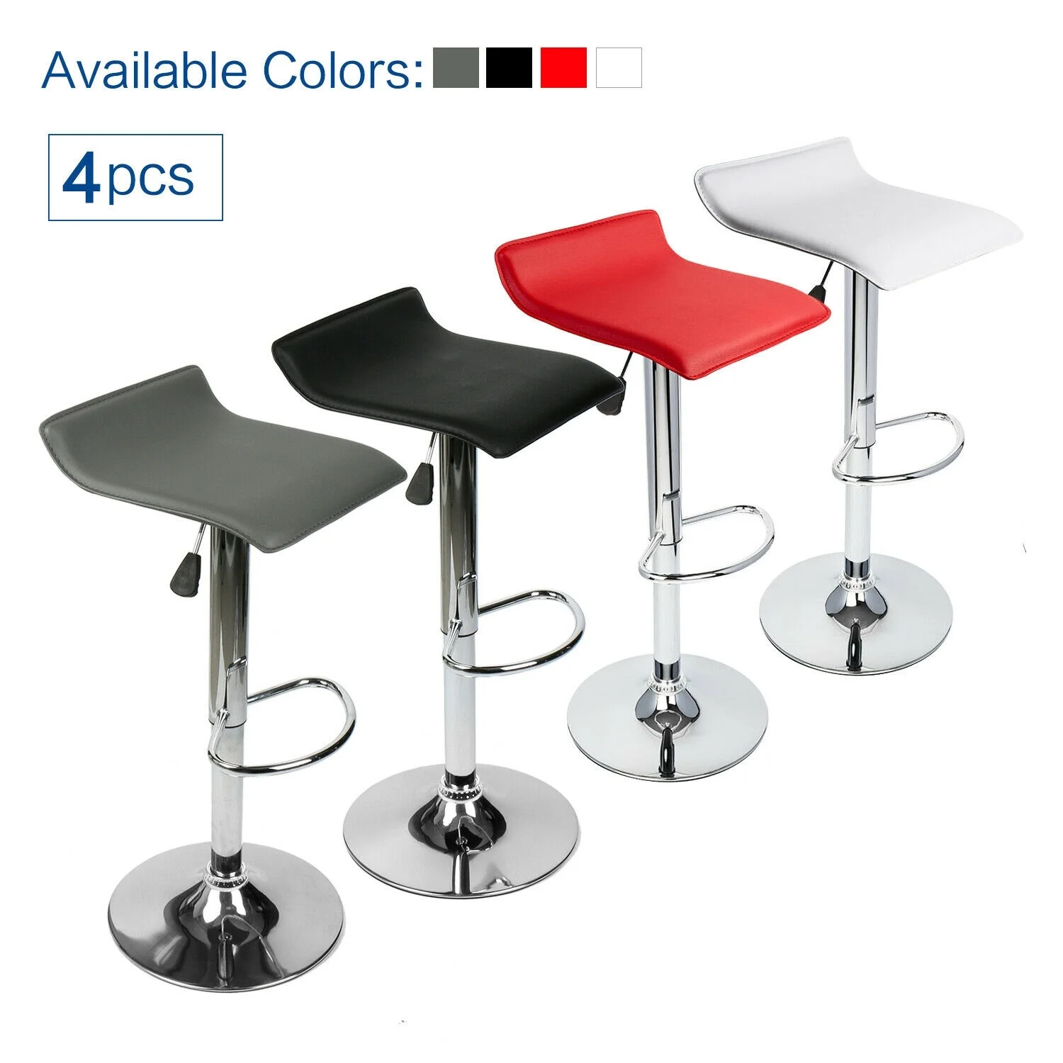 Set 4 Kursi Bar Putar Adjustable Kursi Makan Pub Bistro Backless Meja Kursi Kursi Bar Aliexpress