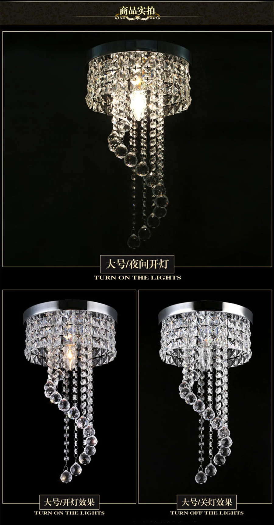 Modern LED Crystal Chandelier Light Ceiing Lamp Lustre Hanging Pendant Lighting Fixtures Luminaire For Living Room Corridor