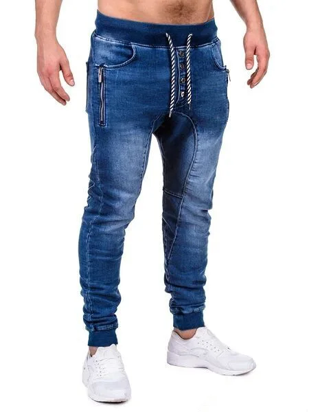 Pantalones vaqueros informales roscado para hombre, JEANS de cordones para jóvenes, 20211 - AliExpress