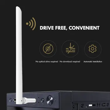 

Dual Frequency Wireless Network Card Free Drive USB Desktop Receiver Cf-758F High Antennas Bridge Signal Amplifier