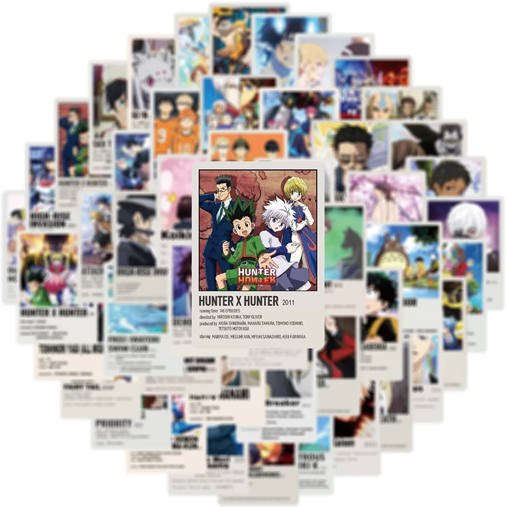 10/30/50PCS Anime Stickers Mix Demon Slayer My Hero Academia Sticker Poster Phone Laptop Luggage Graffiti Kid Cartoon Sticker