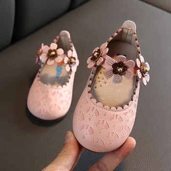

Autumn Flower Party Shoes For Kids Leather Shoes Girl Dress Toddler Princess Baby Wedding Shoes Children 1 2 3 4 5 6 Year Old