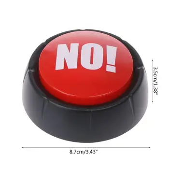 

Novelty Big Red NO Button No Sound Button Desktop Sound Toy Great For Parents Co-Workers Gag Joke