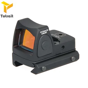 

TOtrait Red Dot Sight Scope Collimator Glock Reflex Sight Scope Fit 20mm Weaver Rail For Airsoft Hunting Holographic Sight