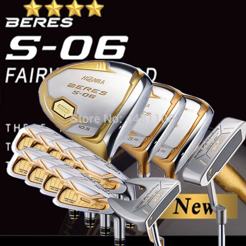 Golf club HONMA S 06 4 звезды полный набор golf графитовый или стальной вал без чехла|Клюшки