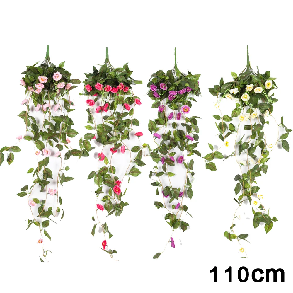 Artificial Ivy Leaf Garland Plant Vine Fake Foliage Flowers Wedding Home Decor Home Garden Supplies