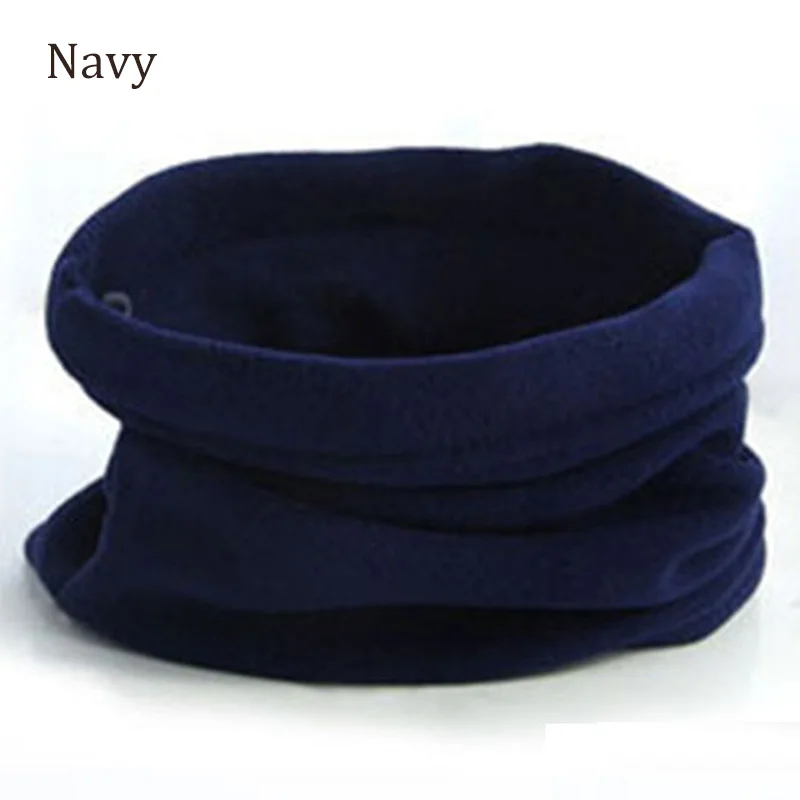 Navy Многофункциональный теплый флисовый шарф для шеи и Шапка-бини, зимняя теплая маска для лица для женщин и мужчин, зимняя шапка для улицы - Цвет: Navy