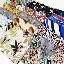 Цветочный геометрический стрейч качественный трикотаж Джерси Материал полиэстер лайкра ткань креп платье юбка текстиль двора