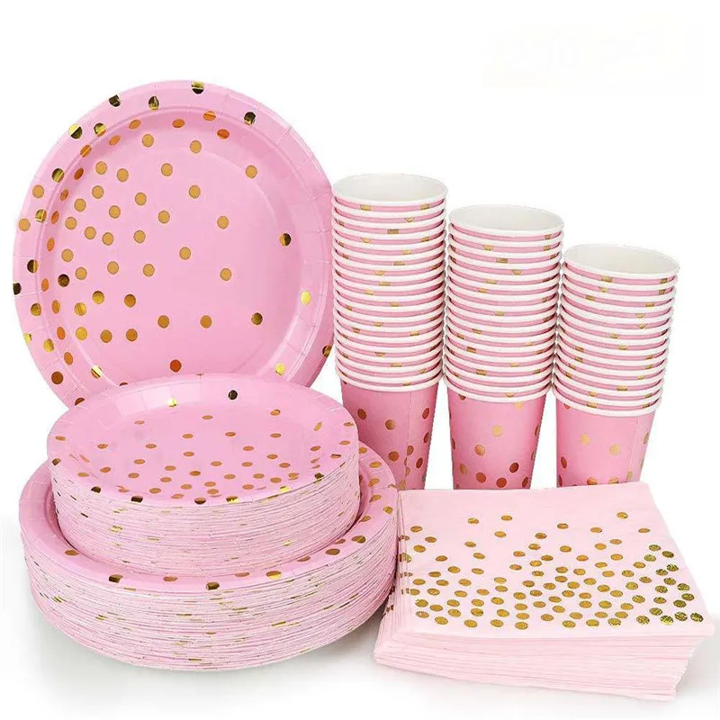 Plate paper cup paper cup set (7)