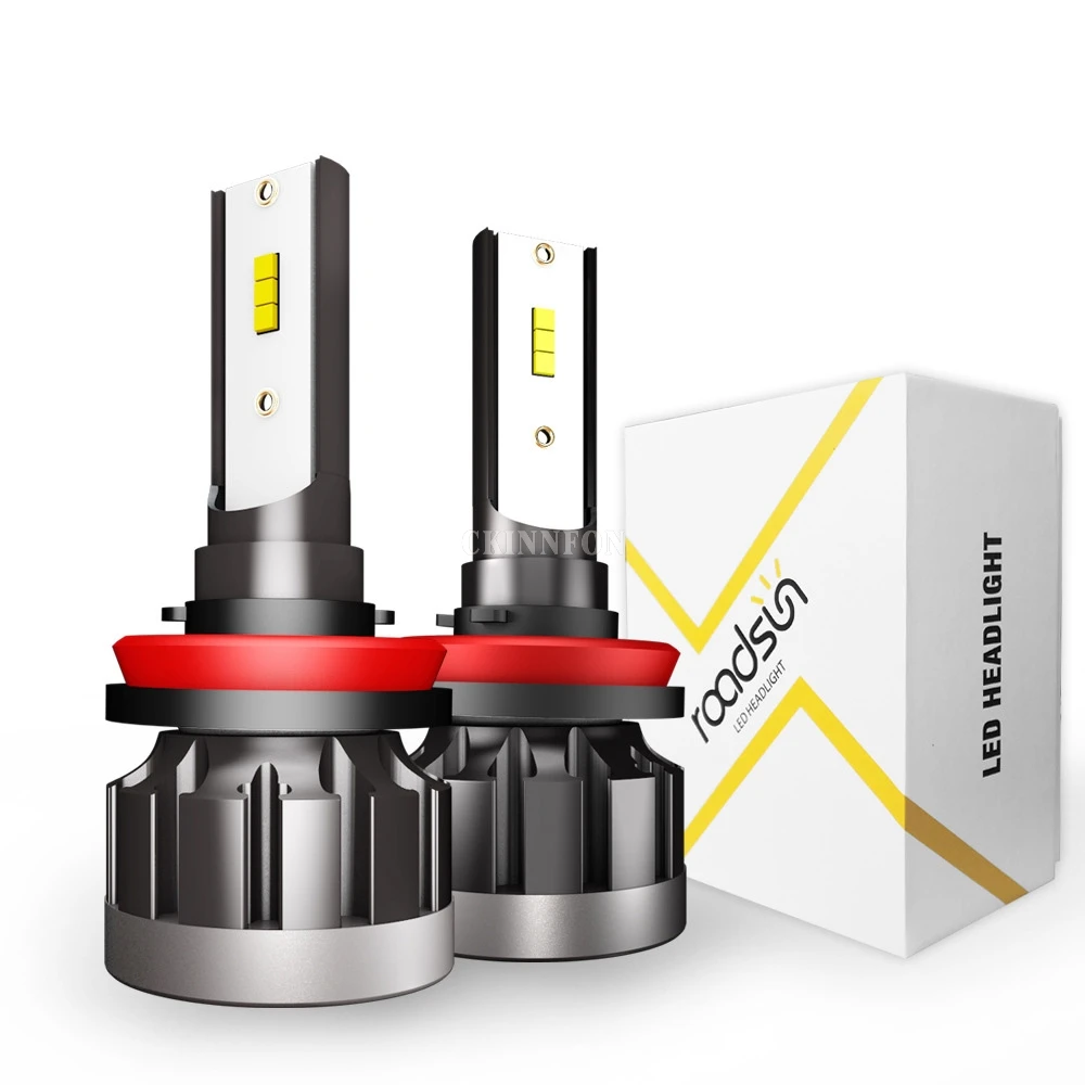 100 шт./лот 50 пар 6000K H4 LED H7 H1 HB4 H11 HB3 CSP чип лампы для автомобильных фар 72 Вт 9005 лм